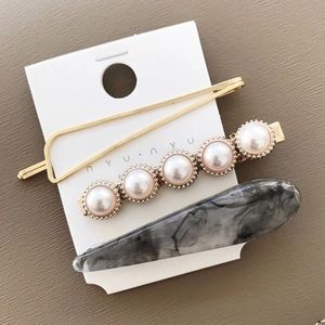 🆕 ELANOR Marble & Pearl Hair Pin Set